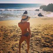 Chanel West Coast beach booty