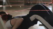 Catherine Zeta-Jones dips beneath lazers