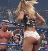 Stacy Keibler demonstrating her beautiful booty