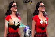 Katy Perry Elmo Shirt [OC] [CELEB] GIF having fun trying a new technique - R2D2's evil droid cousin has upgraded sensors!