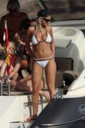 [Request] Rita Ora - Camel toe and boobs in white bikini.