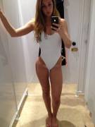 (Request) One piece white bathing suit ;)