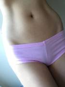 Merry Christmas! Happy holidays! Soft pink cotton thong just for you.... ;)