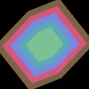 rotating flat cube