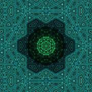 Emerald Hex Core [960x960] [OC] [X-Post FractalPorn]