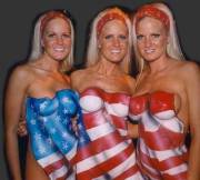 Patriotic babes