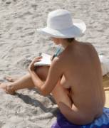 A notebook, my pen, a hat and nothing else one (Support Nudism!)
