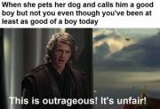 You are my sub, but I do not grant you the rank of good boy