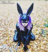 Black Rubber Rabbit by SkinTense