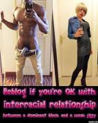 Promote interracial relationship between black guys and white sissies !!!