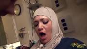 Hijabi Maid Obeying