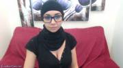 Sexy Arab Teen Wearing Hijab On Webcam!