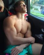Backseat Snoozing
