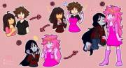 Candy Princess [M/F Humans -&gt; F Vampire &amp; Candy Girl; Marceline/Princess Bubblegum Twinning/Character TF][Adventure Time] - StellblackKaru