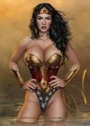 Megan Fox drawn as Wonder Woman