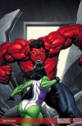 She-Hulk vs Red Hulk [King-Size Hulk #1]