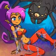 Shantae and Spider Bondage