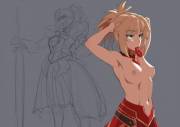 Mordred readying up