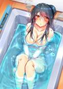 Haruna in the bath