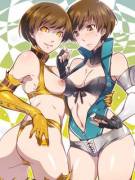 Shadow Chie having fun with her real self