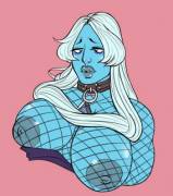 Blue Diamond getting ready to go out on the town