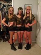 Army trio.