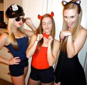 A cop, a devil, and a kitty