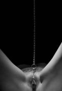 pierced clit chained