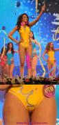 Beauty Pageant Yellow Swimsuit Cameltoe Fun