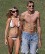 Abbey Clancy with his boyfriend, footballer Peter Crouch