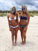 Two Blondes Beach Side