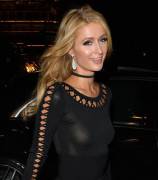 Paris Hilton see through dress and perky boobies