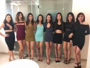 Asians in tight dresses