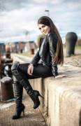 Elize Ryd in leather