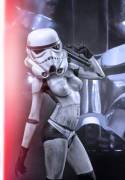 Storm trooper body paint