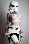 Aren't you a little hot to be a stormtrooper?
