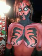 Darth Maul (crosspost from /GrilsWithBodyPaint)