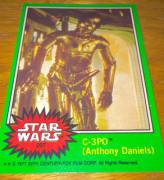 Anatomically correct C3PO Star Wars trading card