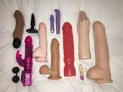 Sharing our assortment of toys