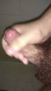 Here you can see how much precum I leak and how much I cum