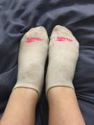 These Pink Babies Have Been on my Feet for 4 Days! Upvote If You Want Me to Send You Pics Of Them!