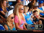 Huge tits at College World Series final