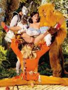 [Wizard of Oz] Dorothy about to get fucked by Tin Man, Lion, and Scarecrow