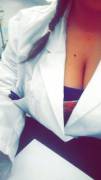 Been in the lab all day...can't wait to get out o[f] this lab coat [first post]