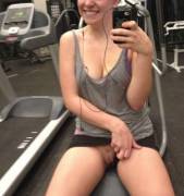 at the gym