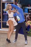 Mark Ballas and Katherine Jenkins, Dancing With The Stars Finalists, visit Good Morning America, held at Good Morning America Studios, Times Square.
