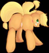 Hi, I'm new to drawing clop, so I decided to work on a series of images of the mane six's reactions to being 'exposed'. Here's Applejack!
