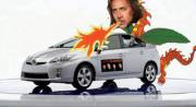 Nicholas Cage as a dragon mounted on a Prius owned by Chad Kroeger of Nickelback.... enjoy