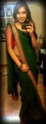 cute girl in saree