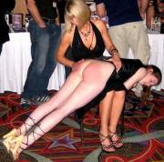 A very public spanking (F/F)